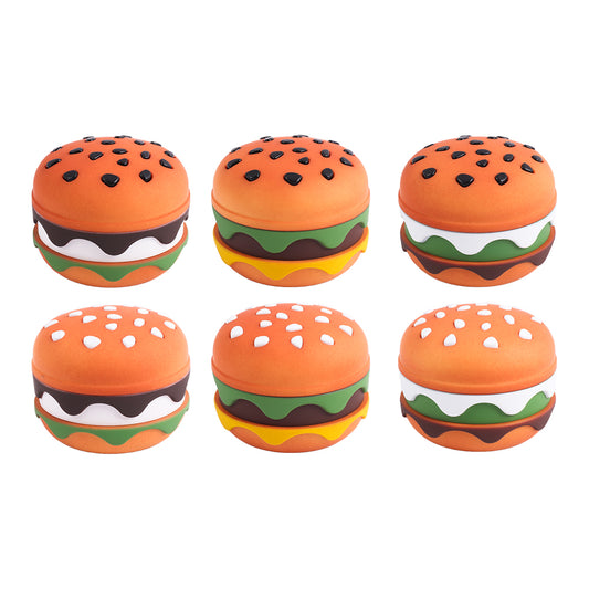 Big Hamburger Herb Grinder 4 Layers Zinc Alloy Material