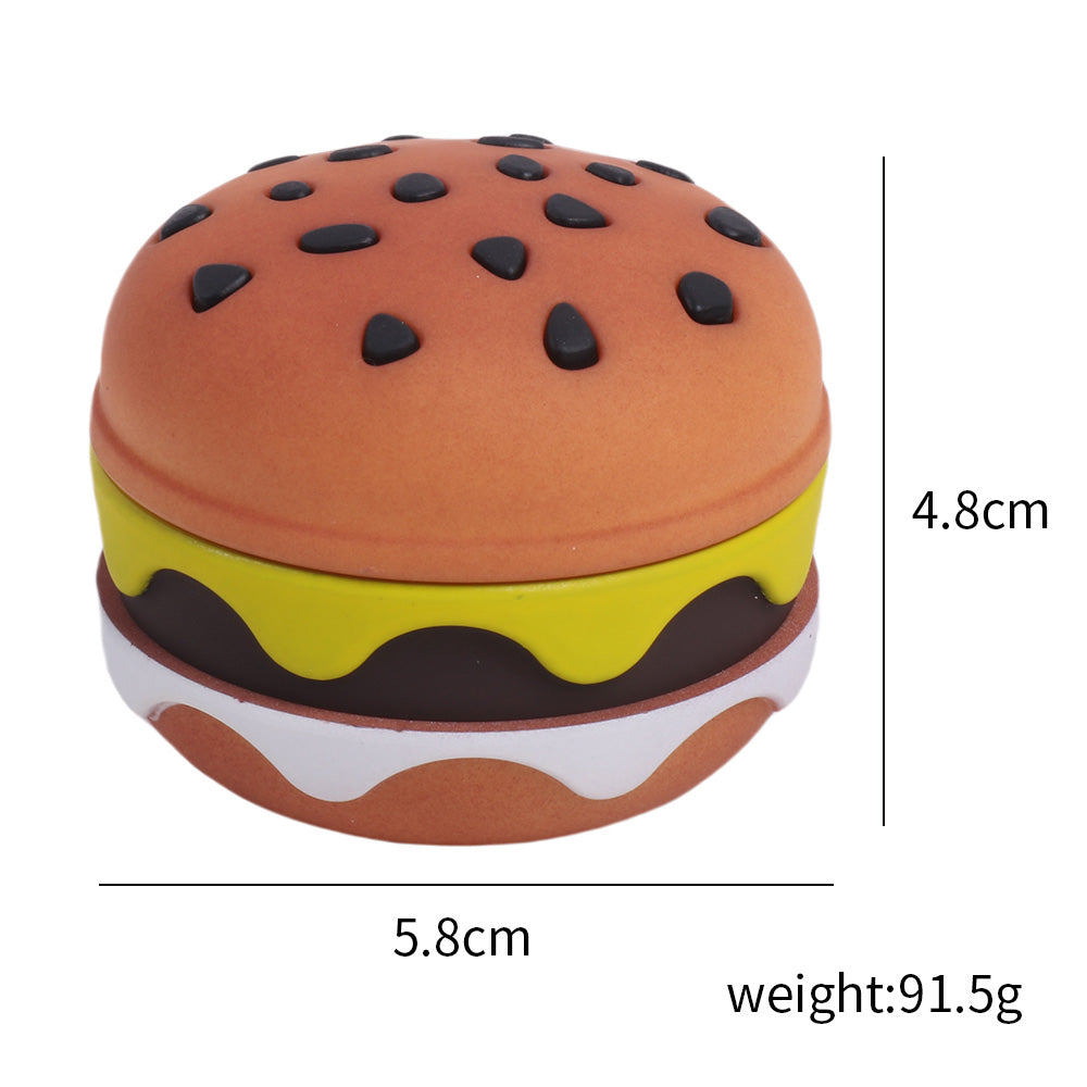 Small Hamburger Herb Grinder 4 Layers-Color Randomly