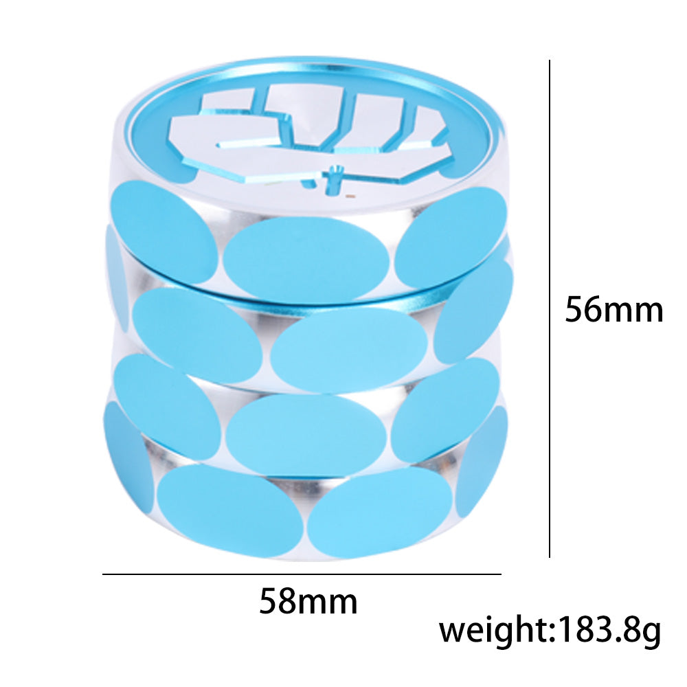 Aluminum Alloy Metal Herb Grinder Curved Fist Cover