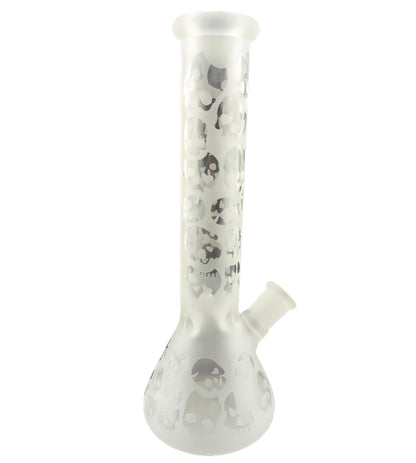 10 Inch Sandblast Glass Beaker Water Pipe