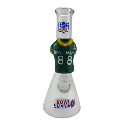 10 Inch Football Jersey Clear Glass Beaker Water Pipe-Random Color Comes