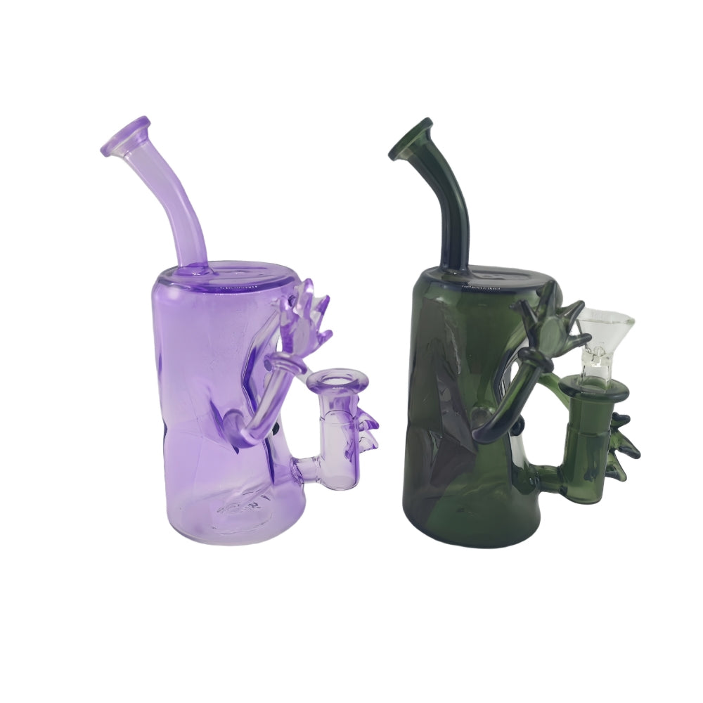 7 Inch Tall Can Shape Cartoon Human Glass Water Pipe-Random Color  Comes