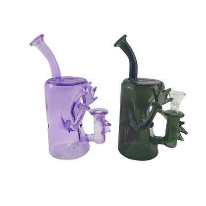 7 Inch Tall Can Shape Cartoon Human Glass Water Pipe-Random Color  Comes