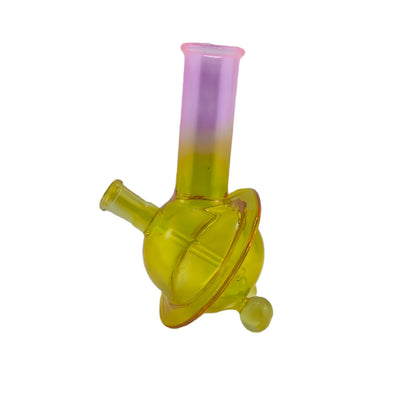 6.5 Inch Tall Double Gradient Color Globe Glass Water Pipe-Random Color Comes
