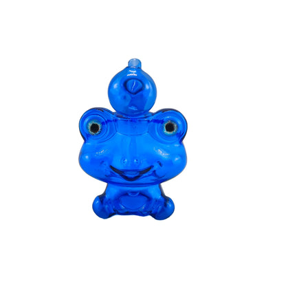 4.5 Inch Tall Colored Frog Glass Bubbler-Random Color Comes