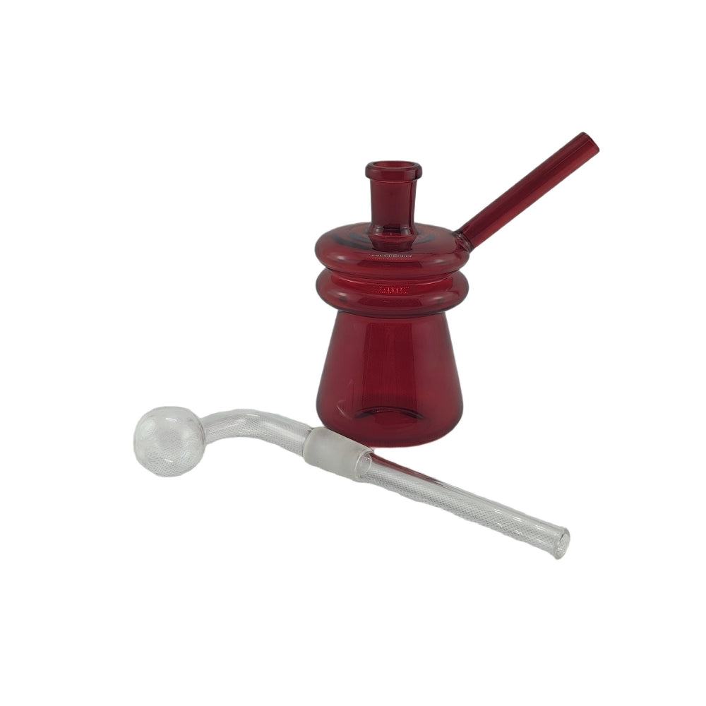 4.13 Inch Tall Small Beaker Base Glass Bubblers with Detachable 14mm Male Joint Oil Burner Pipes