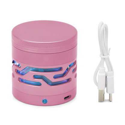 Aluminum Alloy Herb Grinder Luminous Hollow Window 4 Layers