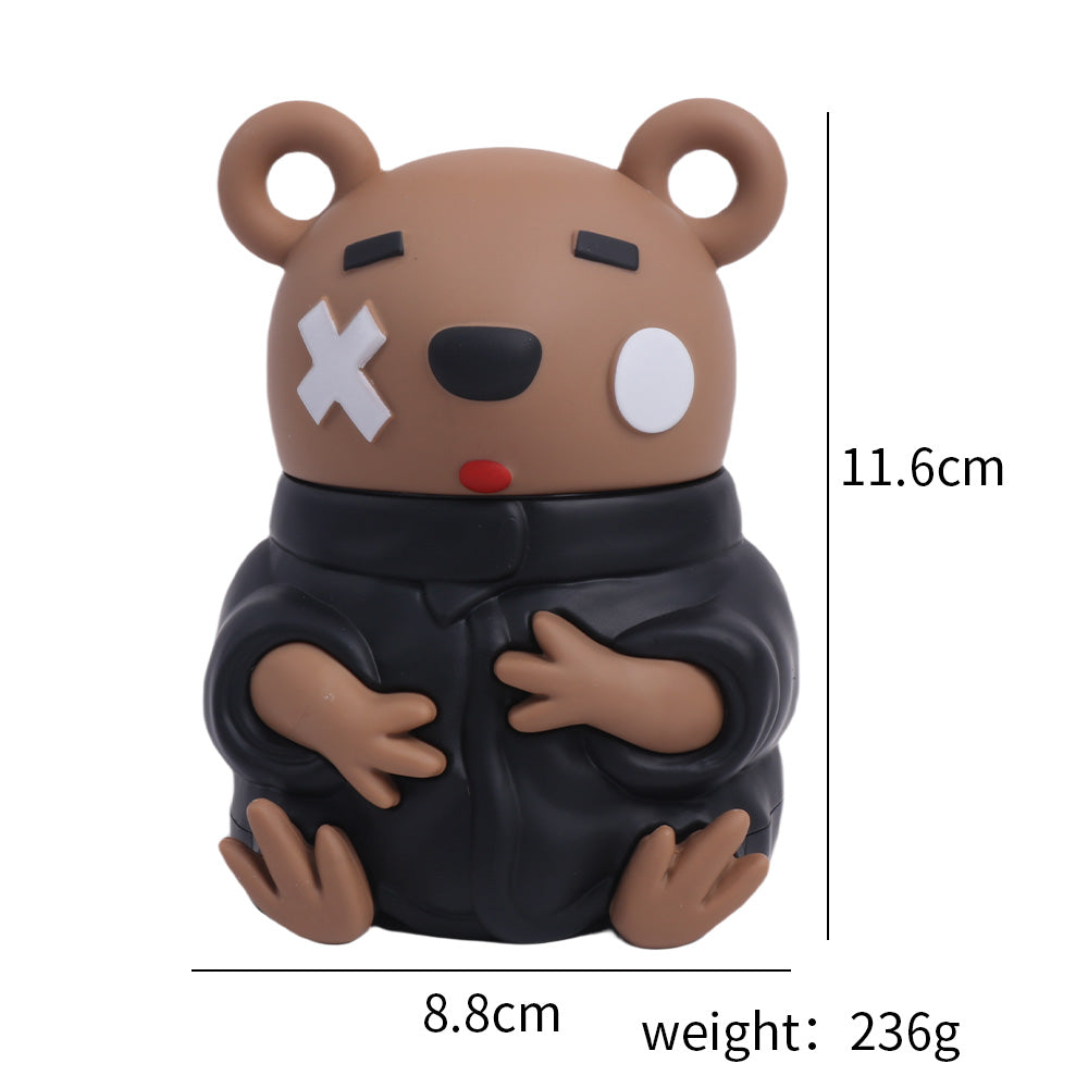 Cartoon Bear Zinc Alloy Dry Herb Grinder