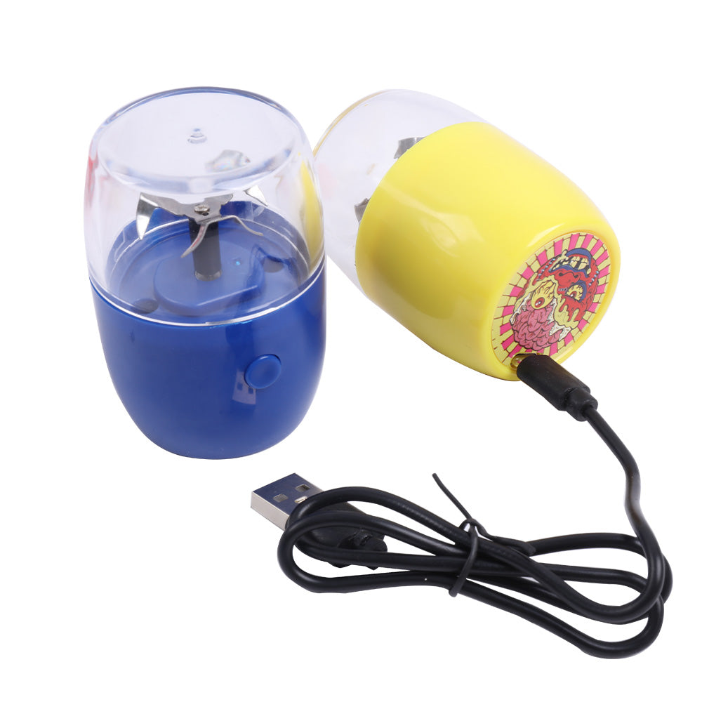 Plastic Electric Automatic Herb Grinder Smoking Accessories Type C USB Rechargeable Grinder