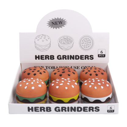 Small Hamburger Herb Grinder 4 Layers-Color Randomly