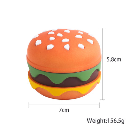 Big Hamburger Herb Grinder 4 Layers Zinc Alloy Material