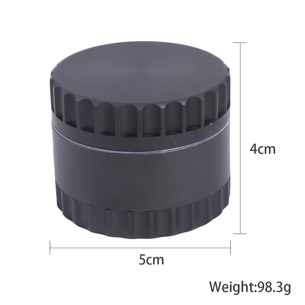 Diameter 50mm Jagged Cover Aluminum Alloy Herb Grinder-Random Color