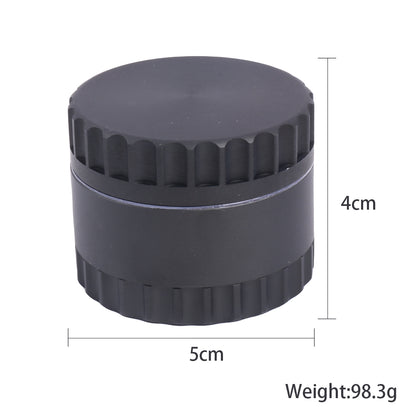 Diameter 50mm Jagged Cover Aluminum Alloy Herb Grinder-Random Color