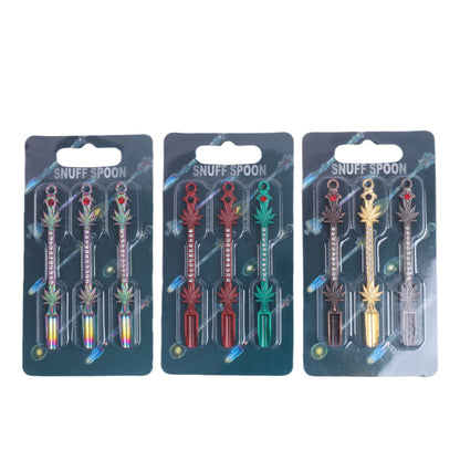 Colorful Metal Dabbing Tools with Diamond and Leaves