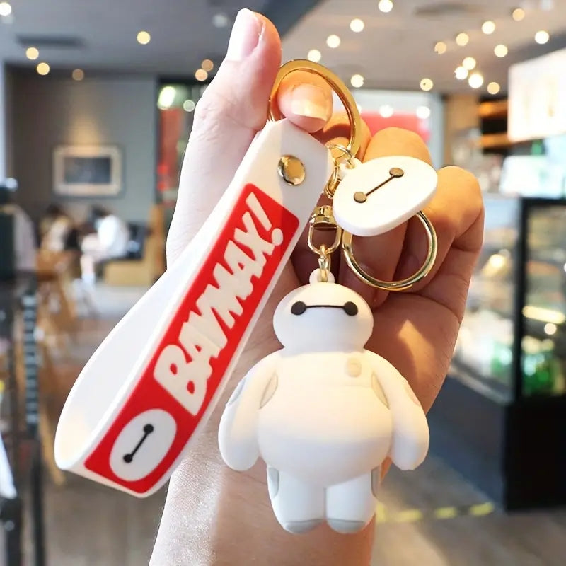 White Robot Keychain