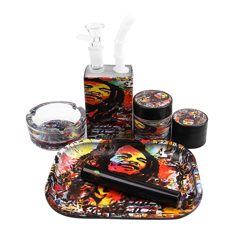 Square Glass Water Pipe Kit