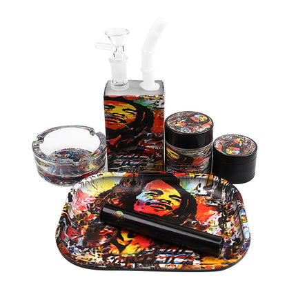 Square Glass Water Pipe Kit