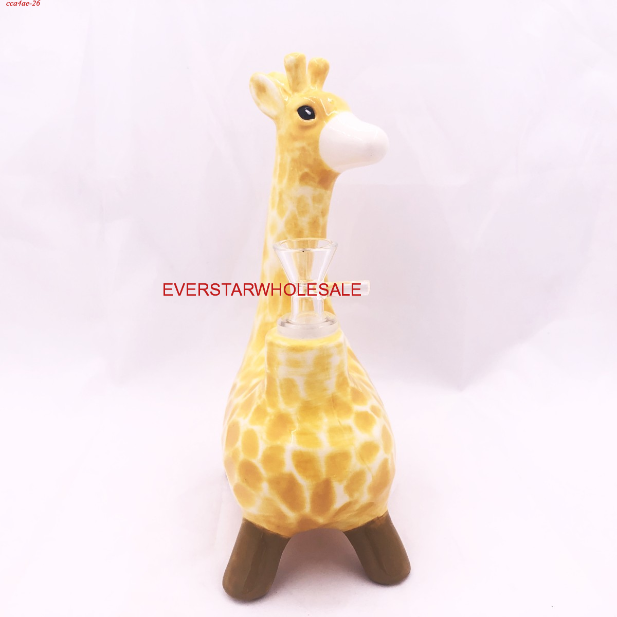 8.25" Ceramic Giraffe Water Pipe
