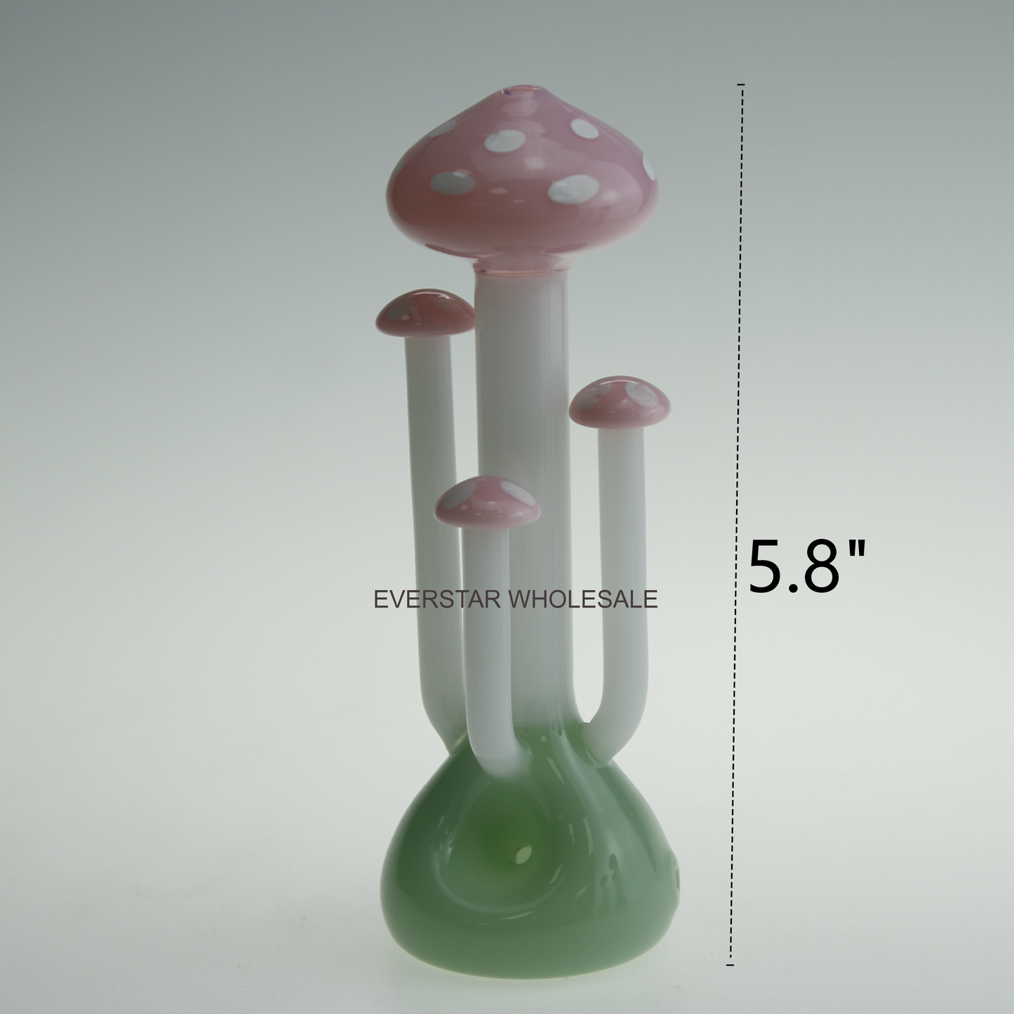 5.8" mushroom Glass Hand Pipe