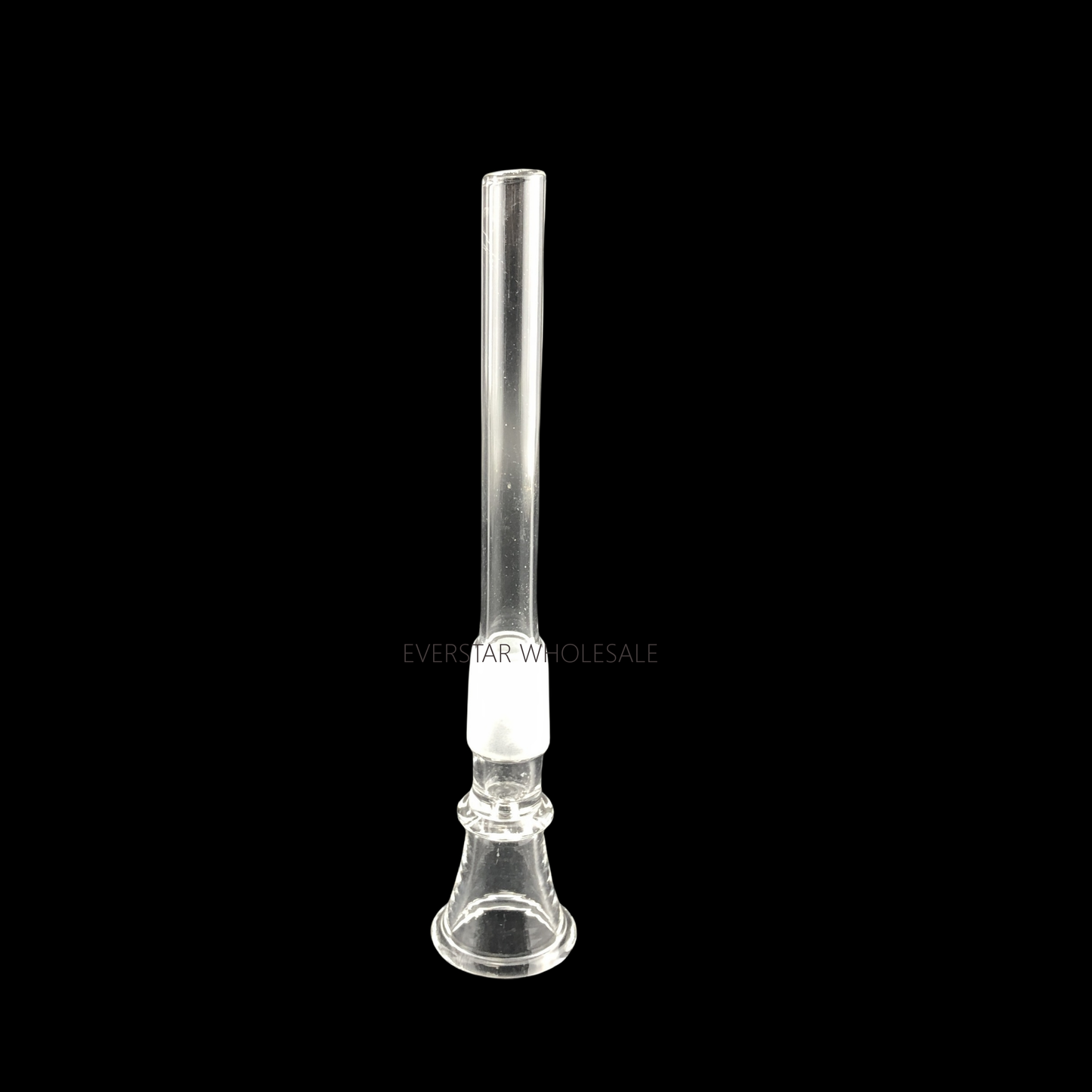 4pcs 3 inch Length 14mm CLear Downstem & Bowl All-in-One