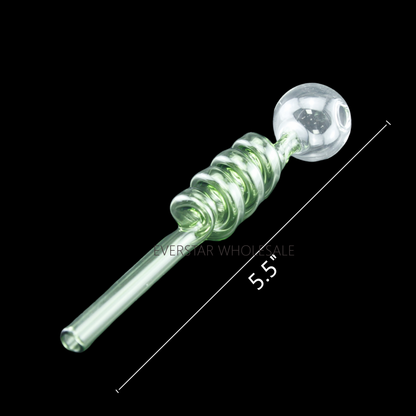 4PCS Colorful Spiral Glass Oil Burner Pipe 5.5 inch