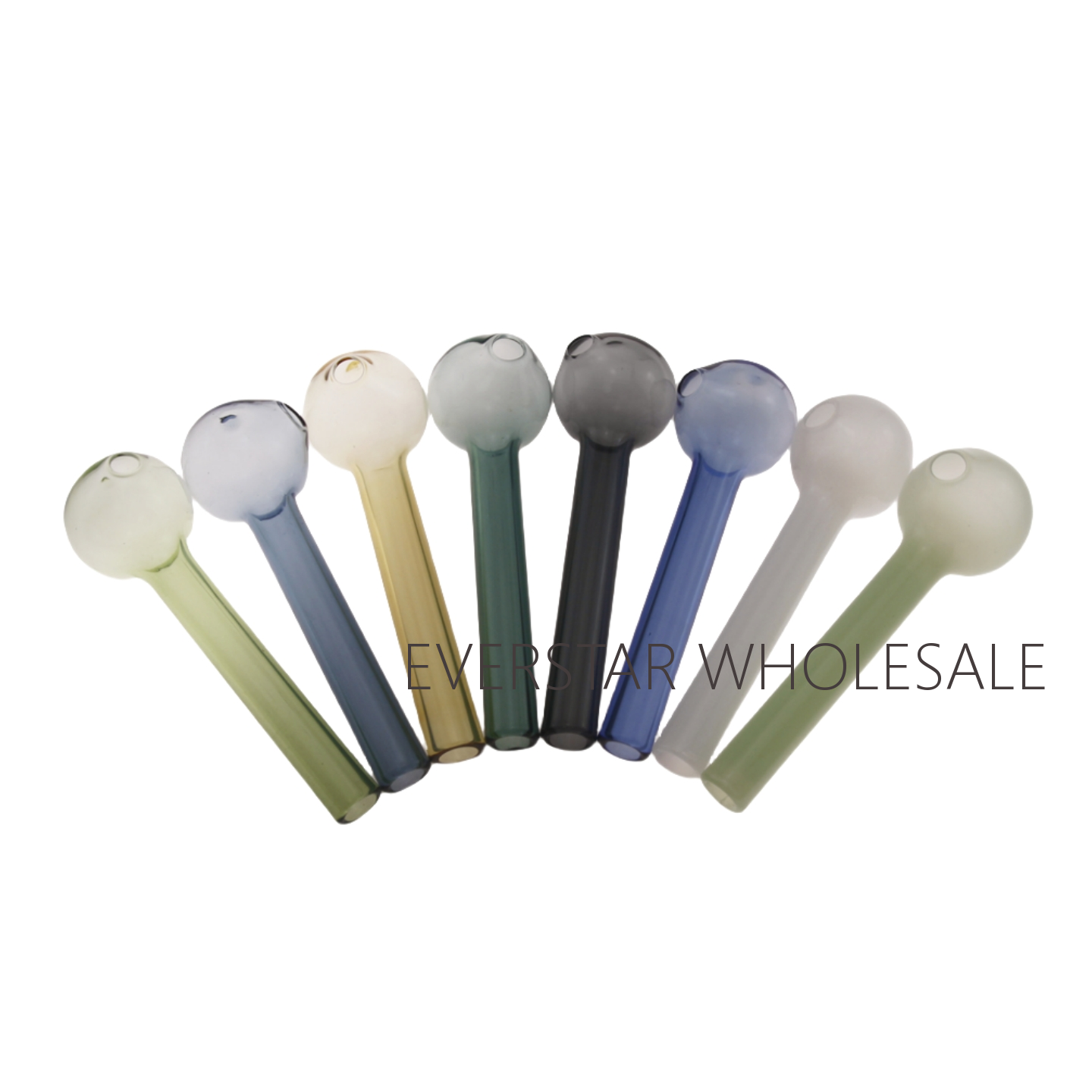 4 inch Colored Glass Oil Burner Pipes-Pack of 12