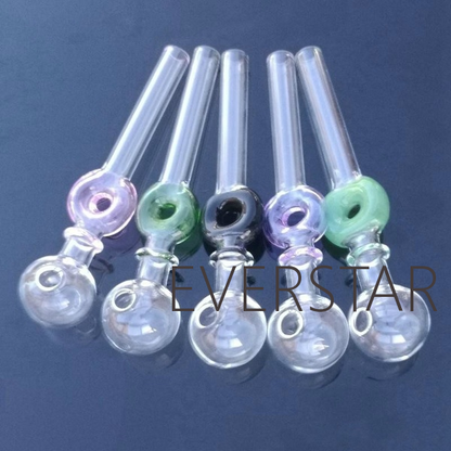 Colored Donut Glass Oil Burner Pipes-PACK OF 4