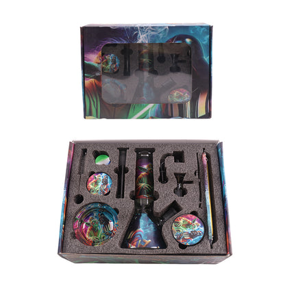 Glass Beaker Bong Water Pipe Kit