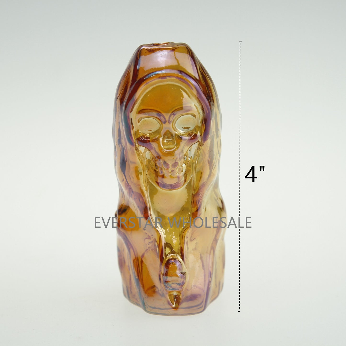4" Electroplated Wizard Glass Hand Pipe