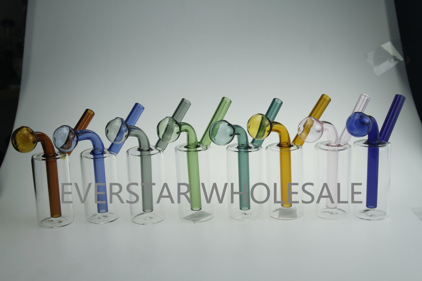 4.75"  Cylindrical Glass Bubblers Oil Burner Pipes
