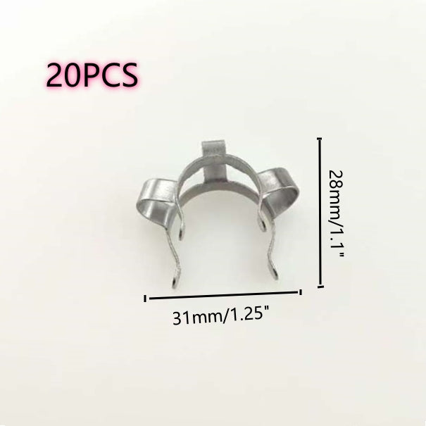 20pcs 18mm Stainless Steel Clamp for Glass Bongs