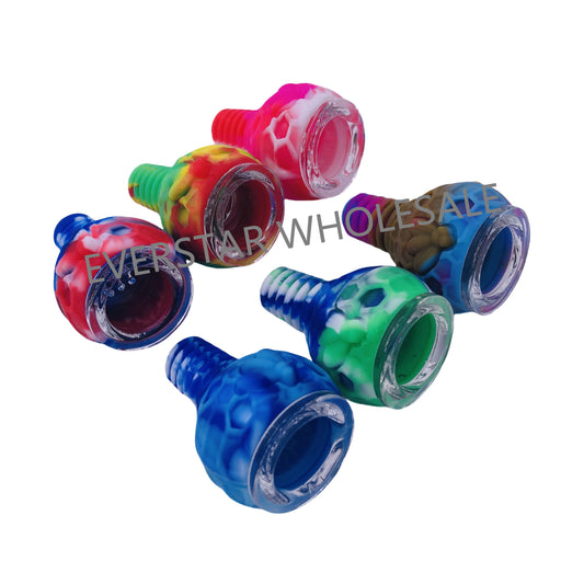 14mm Silicone Bowl for Smoking Pipes -PACK OF 4