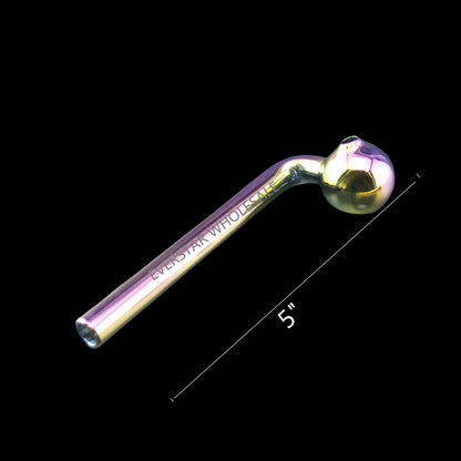 5" L Bend Electroplated Oil Burner Pipes-Pack of 4