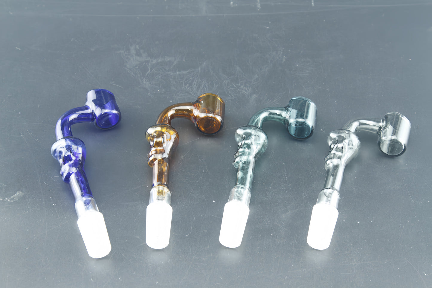 Colored Skull Design 14mm Male Banger-PACK of 4