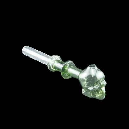 4pcs skull head and  double rings glass oil burner pipes