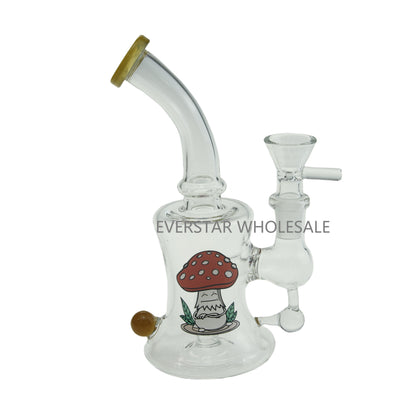 6.4" Per Bong with  Sticker