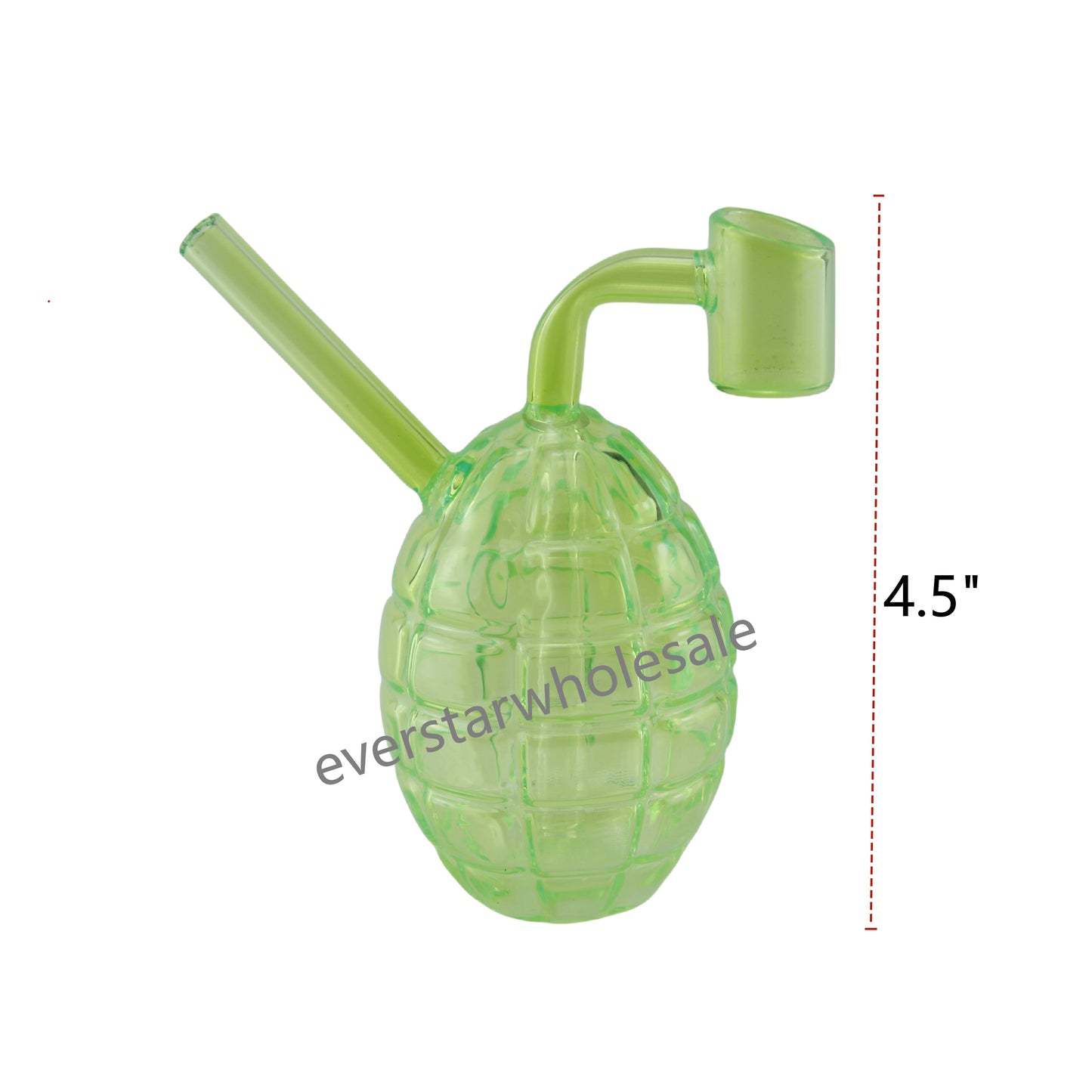4.5" Colored Hand Grenade Glass Mini Dab Rig