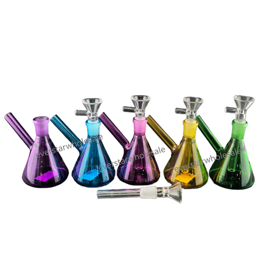 3.4 Inch Mini Glass Bong Water Pipe with All in One Glass Bowl