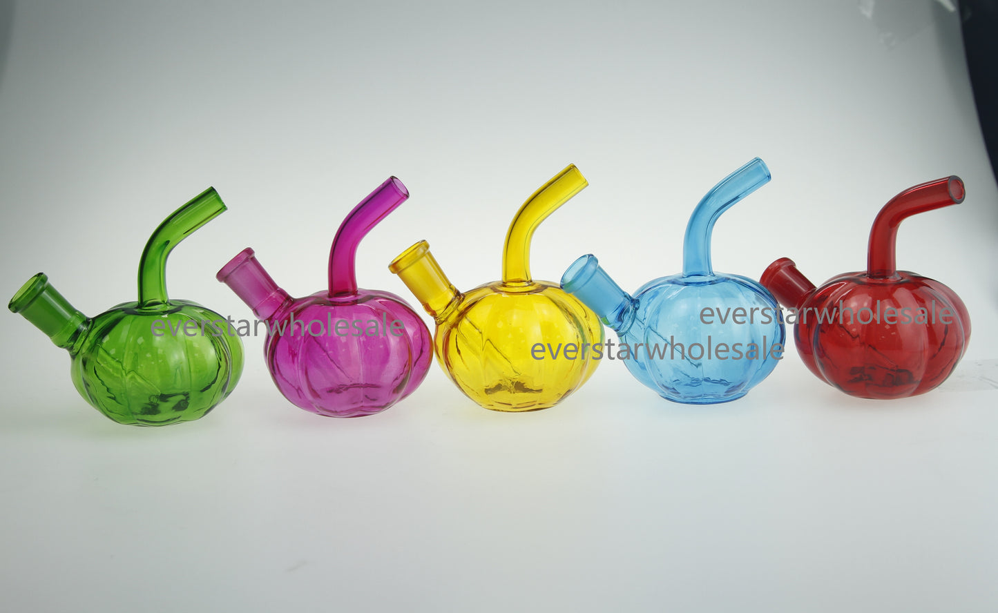 4 Inch Colored Mini Pumpkin Glass Bong Water Pipe Best Halloween Gift