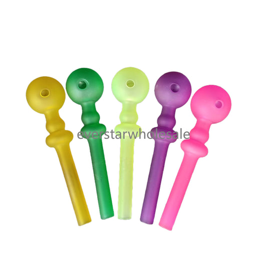 5.5 Inch Various Color Glass Oil Burner Pipes Gourd Shape with Big Dome-10 PCS PACK