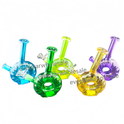 6.8 Inch Tall Colored Liquor Bottle Glass Water Pipe 14mm Female Joint-Random Color Comes