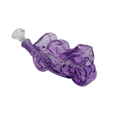 6.3 Inch LengthColored Motorcycle Glass Water Pipe 14mm Female Joint