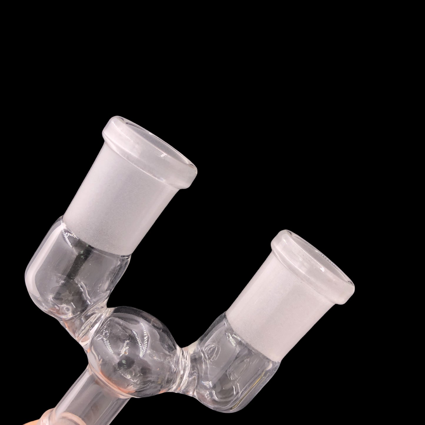 Single 14mm Male Joint to Double 14mm Female Joint Adapter for Glass Water Pipes-Pack of 5