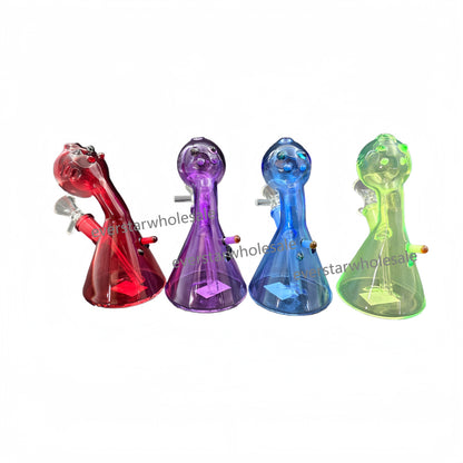 6 Inch Tall Colored Octopus Glass Wate Pipe-Random Color Comes