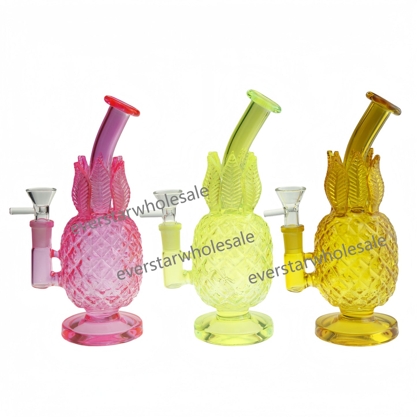 8.25 Inch Colored Pineapple Glass Water Pipe