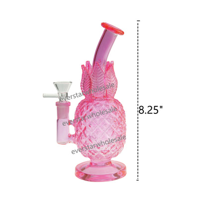 8.25 Inch Colored Pineapple Glass Water Pipe