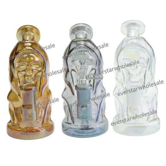 5.5 Inch  Electroplating Wizard Glass Water Pipe
