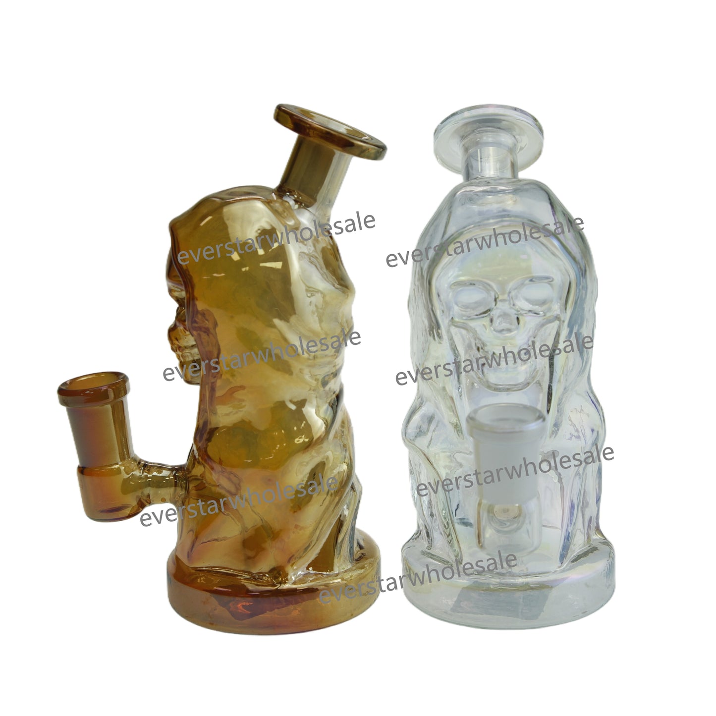 5.5 Inch  Electroplating Wizard Glass Water Pipe