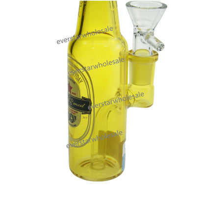 6 Inch Colored Small Beer Bottle Glass Water Pipe-Random Color Comes