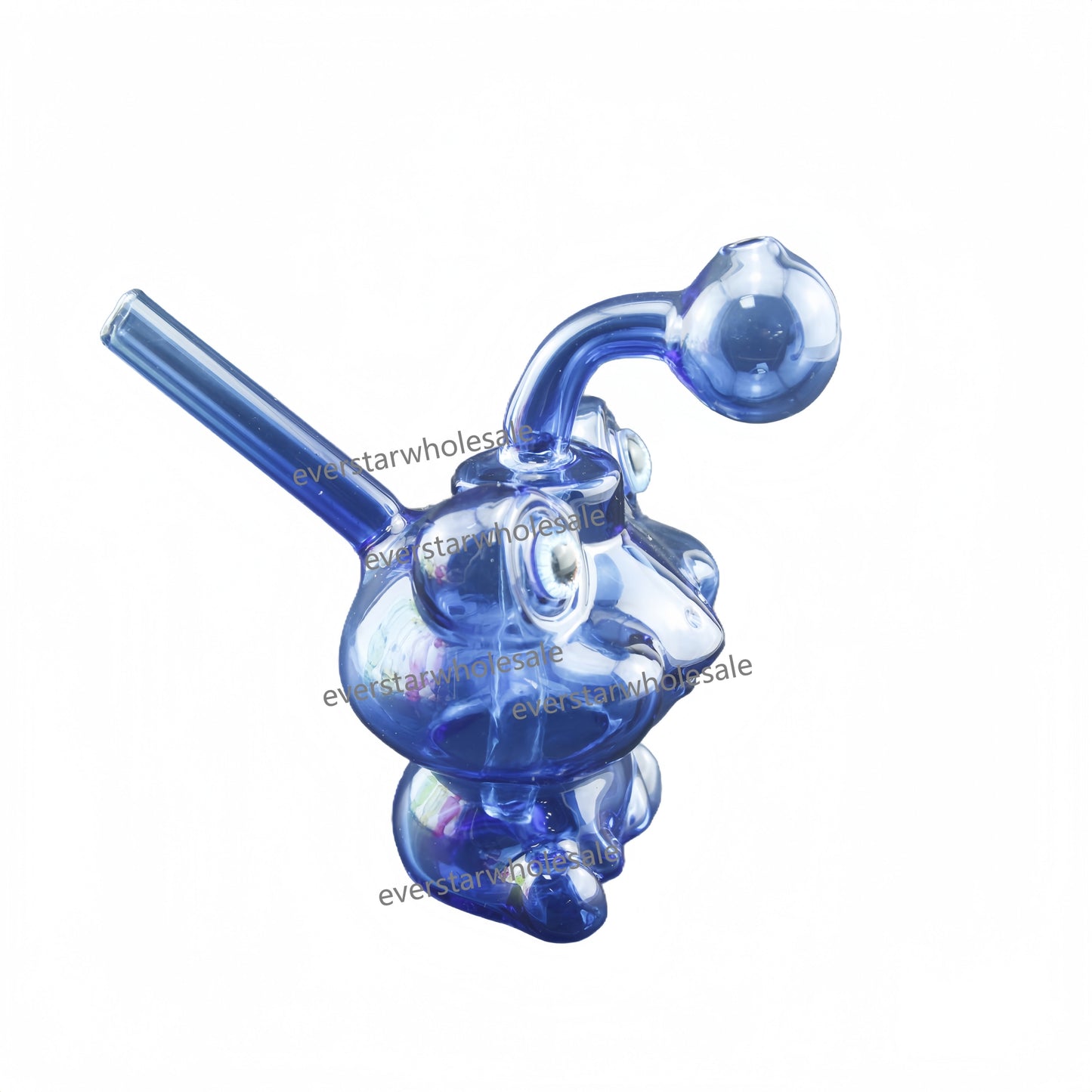 4.5 Inch Tall Colored Frog Glass Bubbler-Random Color Comes